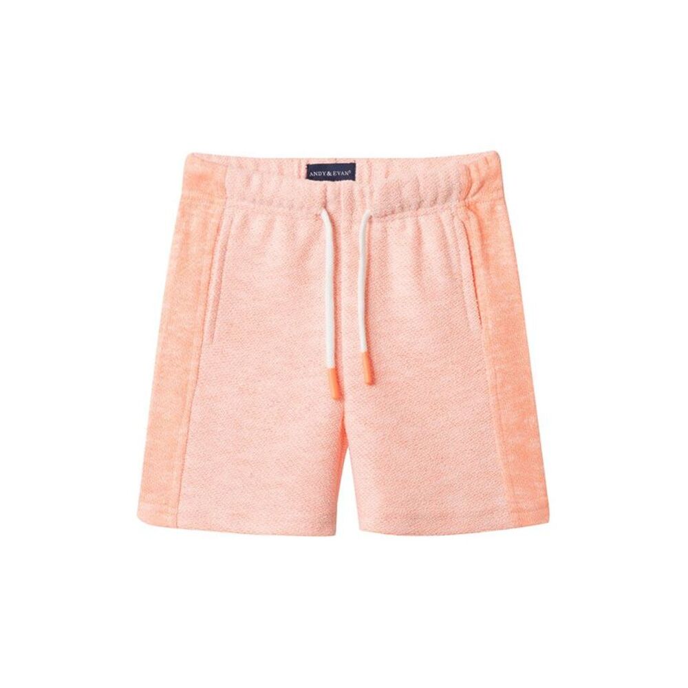 Andy & Evan Boys Orange Reverse French Terry Short, Orange
